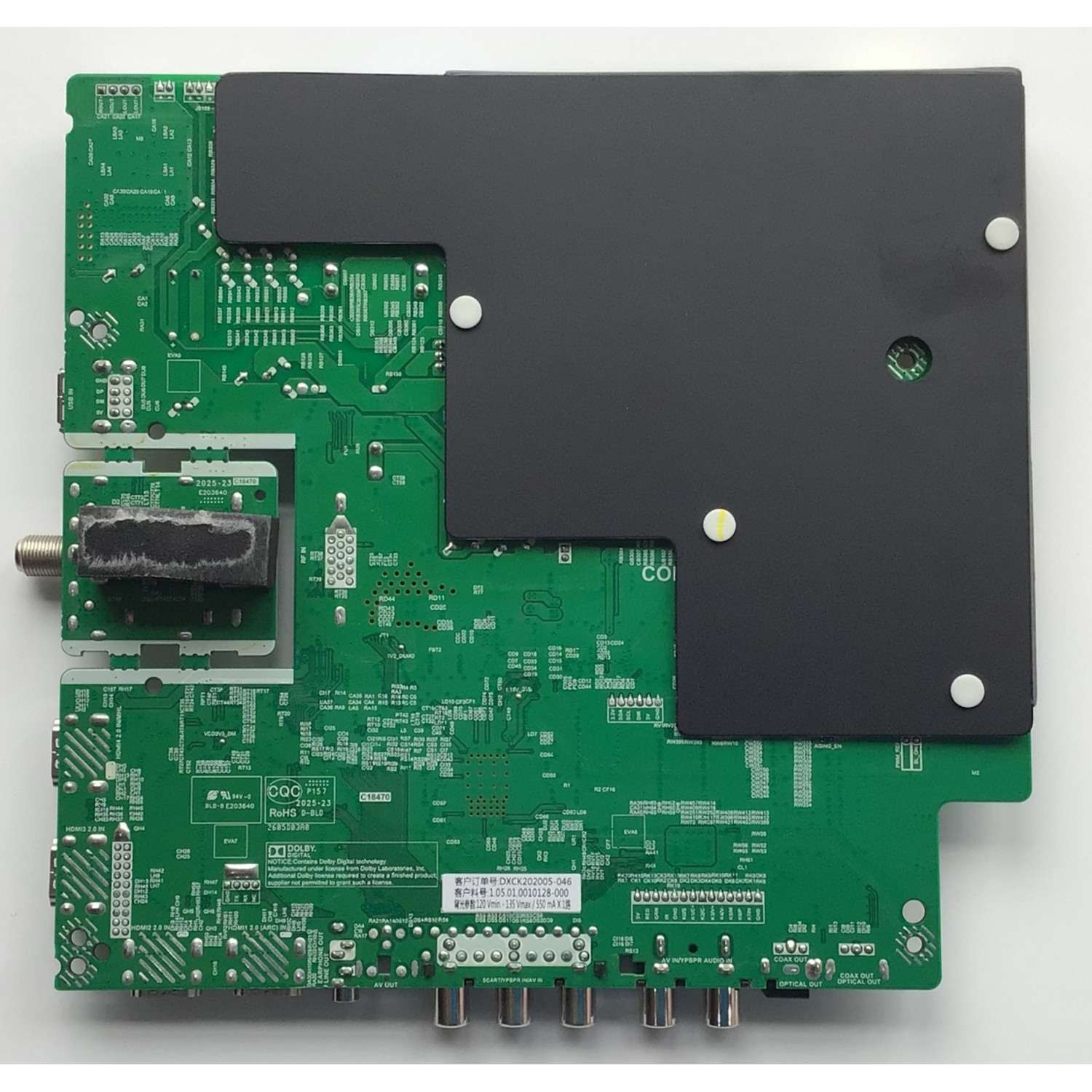 MAIN FUENTE (COMBO) PARA TV SCEPTRE / NUMERO DE PARTE DXCK202005-046 / TP.MS3458.PC757 / 1.05.01.0010128-000 / A20074240 / DISPLAY CC500PV7D VER.02 / MODELO W50 PSTV58GA - Imagen 3